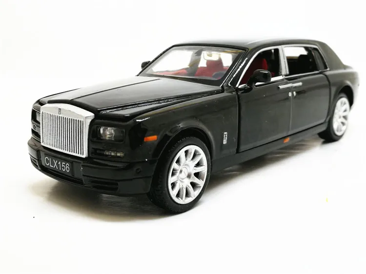 1:32 Rolls Royce Phantom удлиненная литая игрушка из сплава литья под давлением металлическая модель автомобиля Детская Коллекция подарков