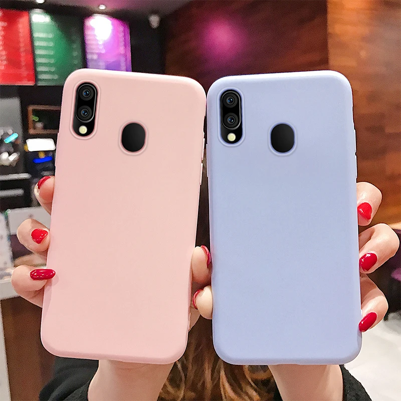 

candy color silicone phone case on for huawei nova lite yellow soft tpu back cover coque cases for huawei nova 4 nova 3i 3e 2s