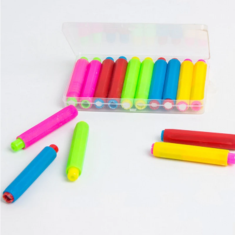 10PCS 5 Color Mixed Chalk Holders For Teachers Writing Extender