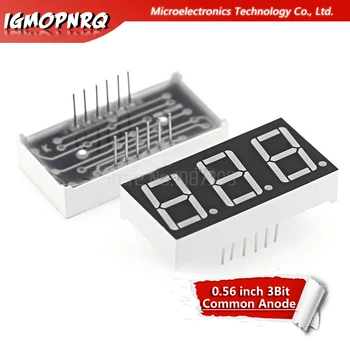 

5pcs Digital tube segment Common Anode Red 3 Bit digital Tube 0.56 inch hjxrhgal Red LED Display 5631BS