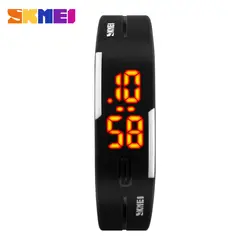 Новый Известный SKMEI Марка простые часы девушка желе силиконовый цифровой светодиодный спортивный браслет наручные часы модные женские