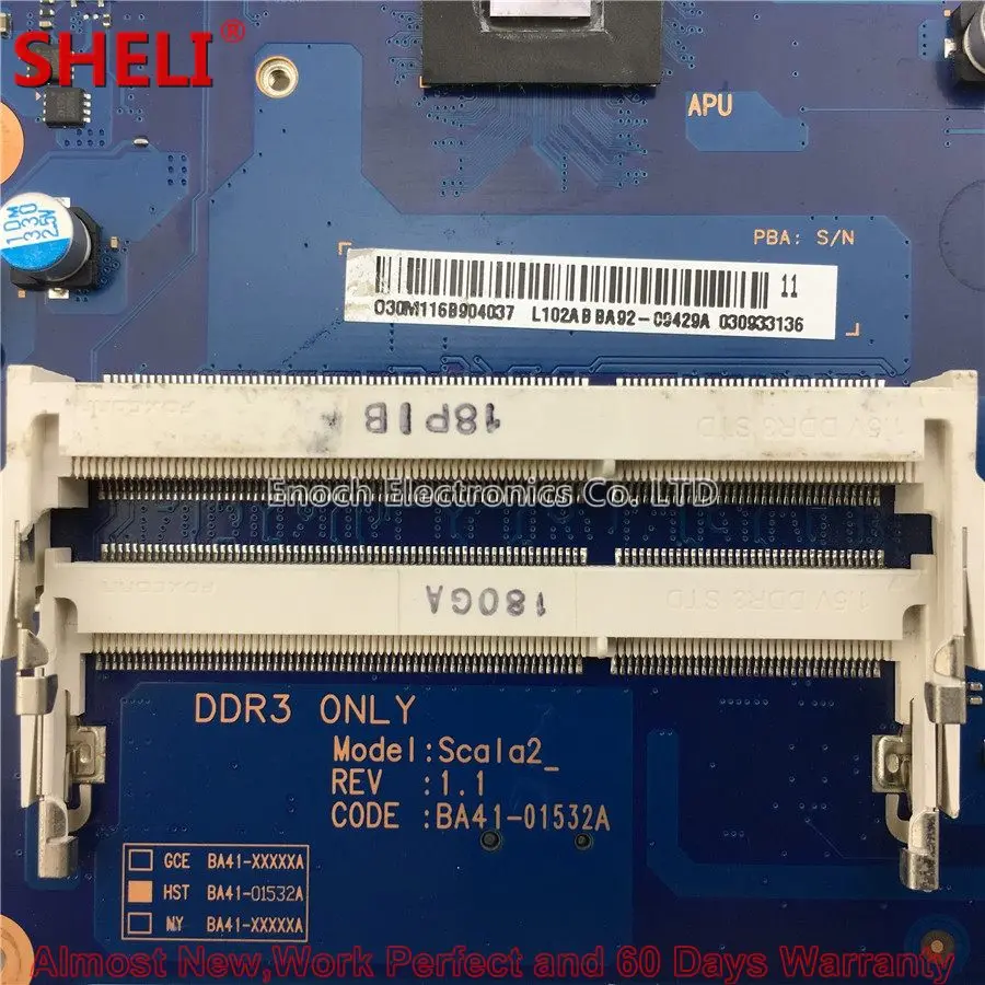 BA92-09429A BA92-09429B Laptop Motherboard For Samsung RV515 NP-RV515 Scala2 BA41-01532A E450 HD 6470M 3