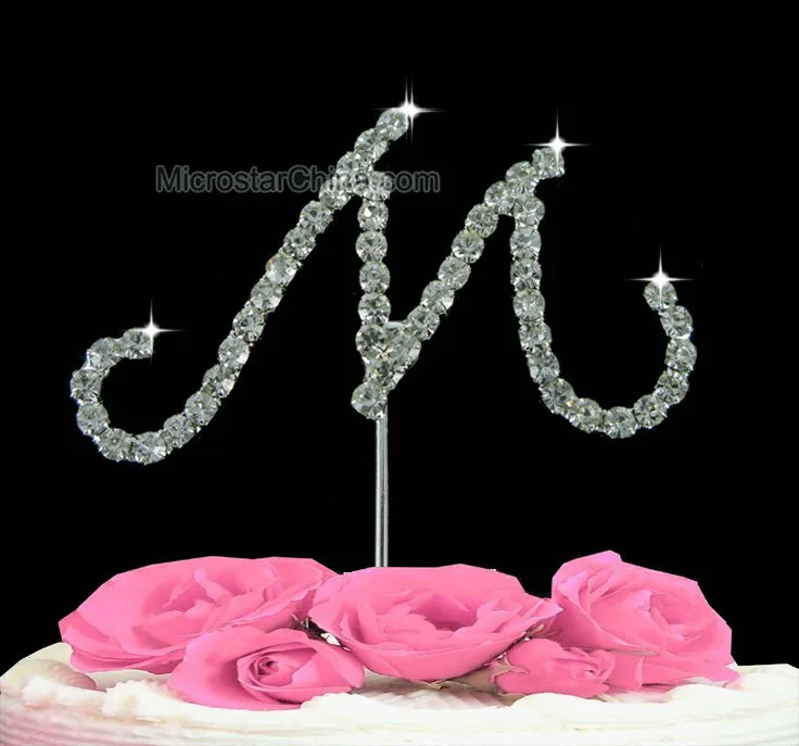 Wedding-Cakes-Topper-M-Cake-Topper-M-Letter-Crystal-Rhinestone-Monogram-Anniversary-Decoration-Personalized-acrylic