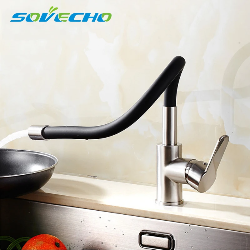 

Silica Gel Any Direction Rotating Kitchen Tap Torneira Cozinha Single Handle Cold and Hot Water Mixer Kitchen Faucet L0201