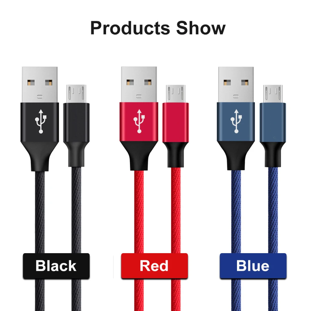 PHOMAX 2.4A Micro USB кабель нейлоновый кабель для быстрой зарядки мобильного телефона для samsung s9 s8 htc huawei Xiaomi кабель для синхронизации данных и зарядки