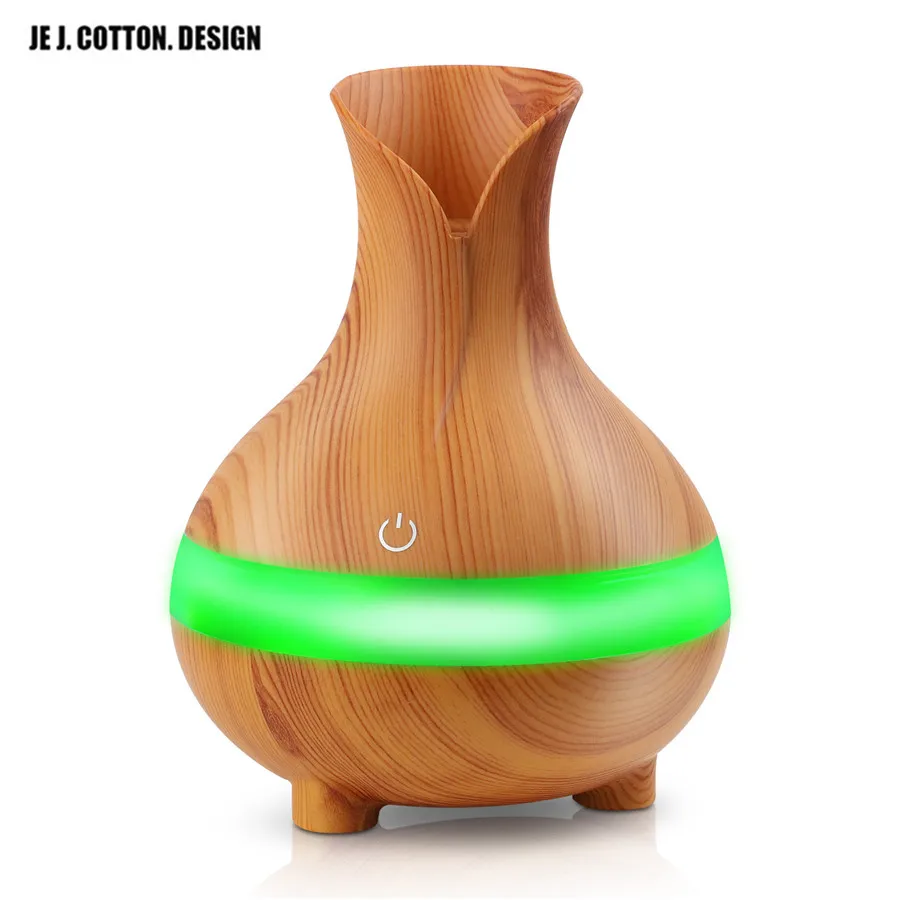 Buy Portable Vase Air Humidifier Wood Grain 300ML