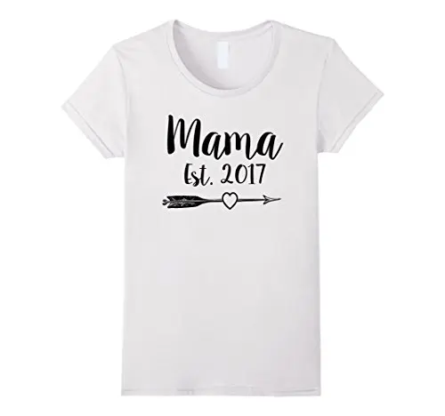 Mama Est. 2018 Милая футболка для мамы To Be Pregnent Moms футболки с короткими рукавами и