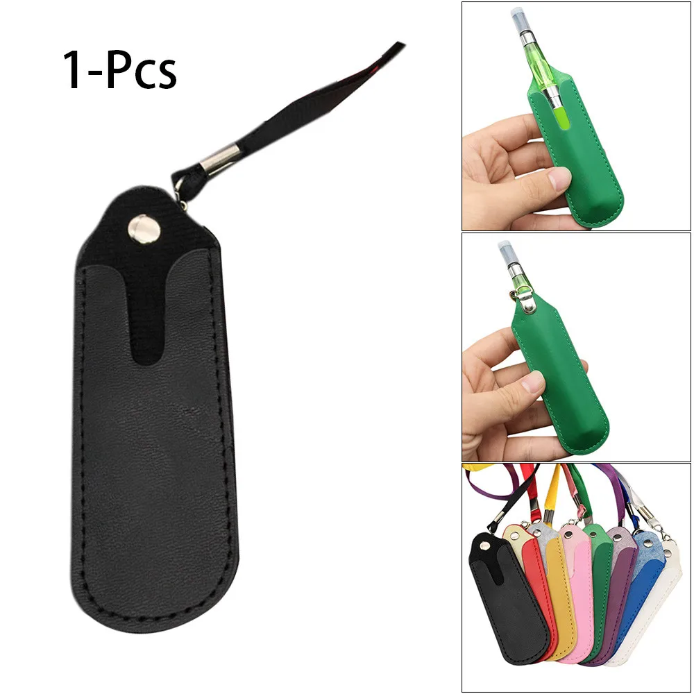Colorful For eGo evod Leather pouch Lanyard For vape pen E Cig Necklace