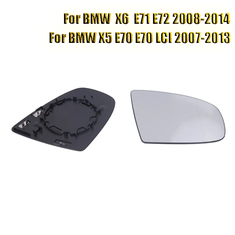 BMW X6 Wing Mirror Glass Right UK Driver Side 2008 to 2014 MAY