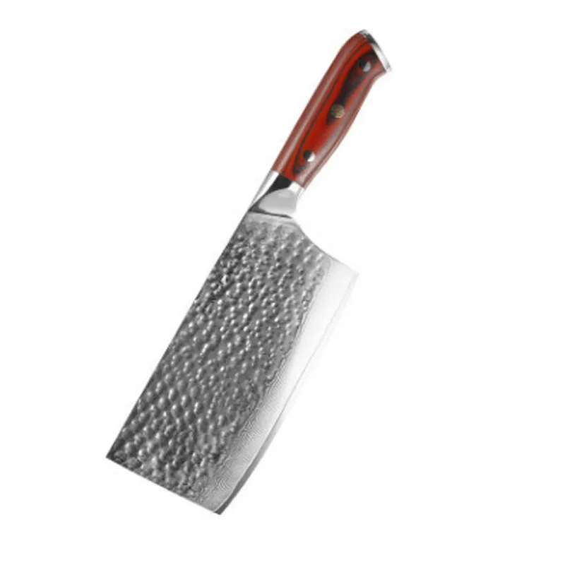 Liang Da 7 дюймов кухонный нож nakiri овощные ножи японский VG10 Дамасская сталь нож шеф-повара с деревянной ручкой