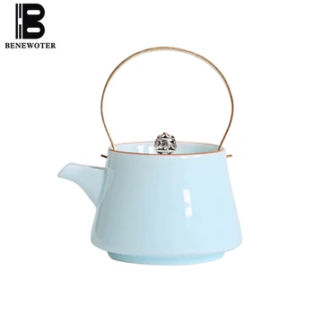 

210cc Brief Ceramic Porcelain Ti Liang Teapot Office Kung Fu Tea Set Drinkware Home Coffee Milk Pots Puer Flower Tea Kettle Gift