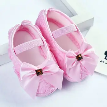 

Baby Girls Shoes Noble Bow Flower Princess Shoes Infant Soft Sole Shoes Toddler Girl Shoes