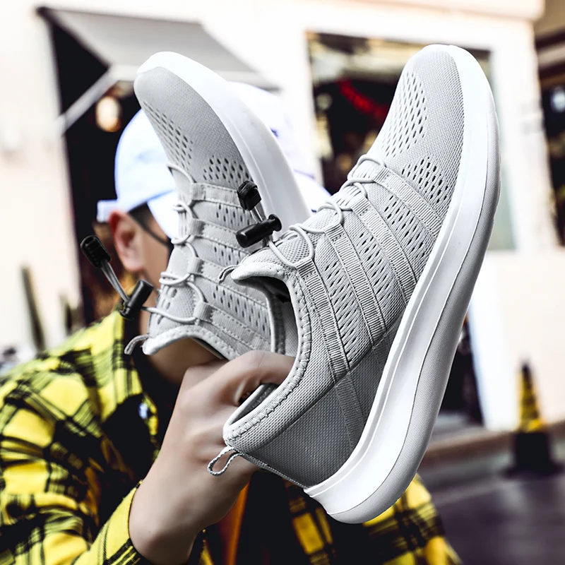 

Plus size 39-48 Men's Outdoor Shoes Portable Breathable Running Shoes air mesh sneakers lightweight running sports shoes w5
