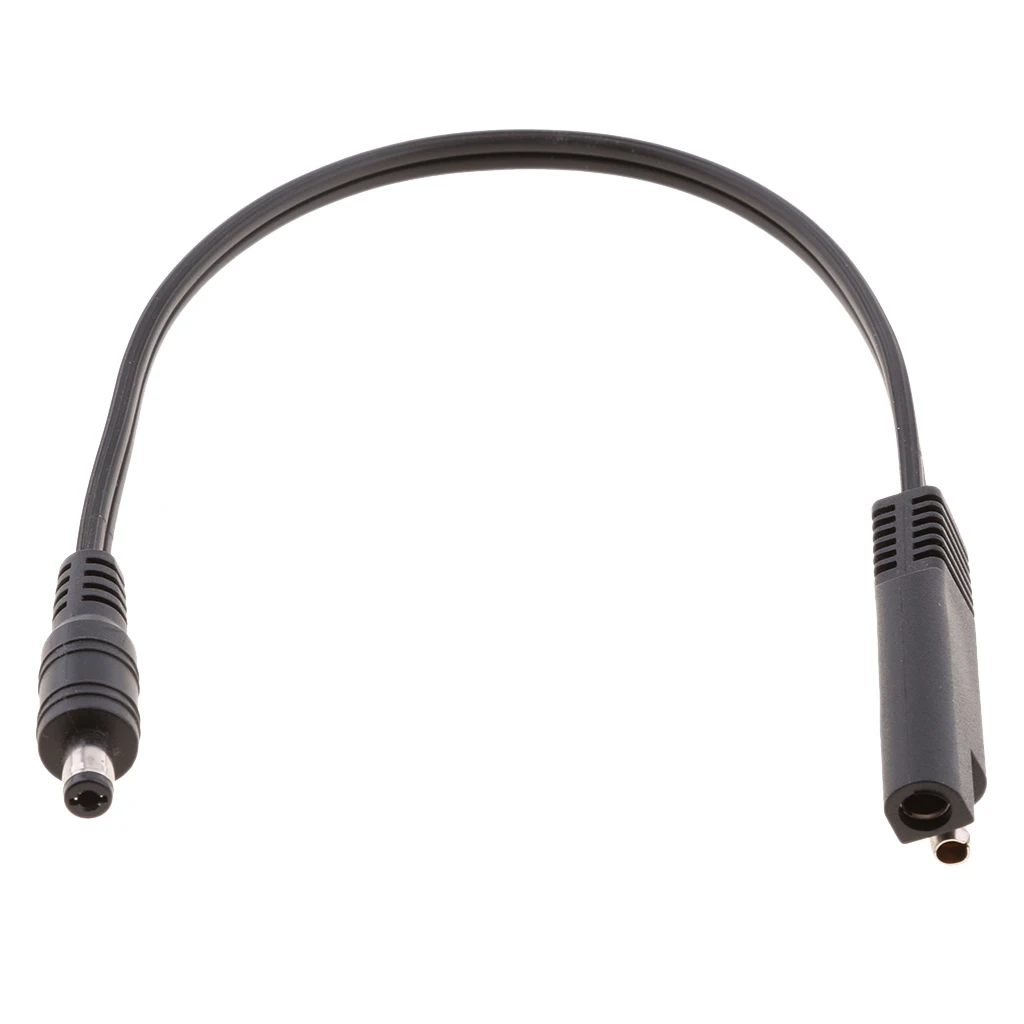 SAE to DC 5.5 x 2.1mm Coax Female 18AWG Cable Motorcycle Heat Clothing Adapter Cord - 10-inch Cable adaptador adaptateur cordon 
