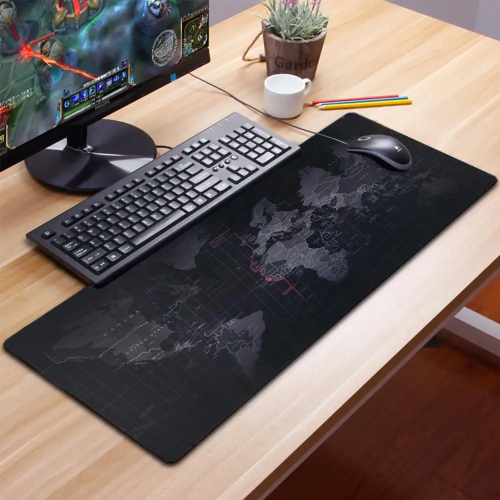 

Large Gaming Mouse Map Pad With Nonslip Base|Extended XXL Size, Heavy|Thick, Waterproof & Foldable Mat For Desktop, Laptop