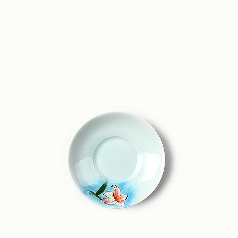 130 мл Longquan Celadon ручная роспись Lotus Gaiwan керамическая фарфоровая чашка для чая чаша