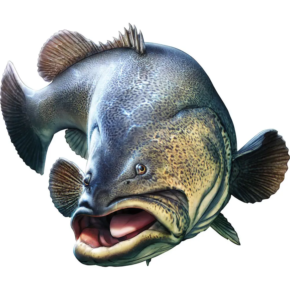 

20cm Fish Sticker Animal Marine Vinyl Fishing Boat Vinyl Applique Funny Personality Accessories Decoration
