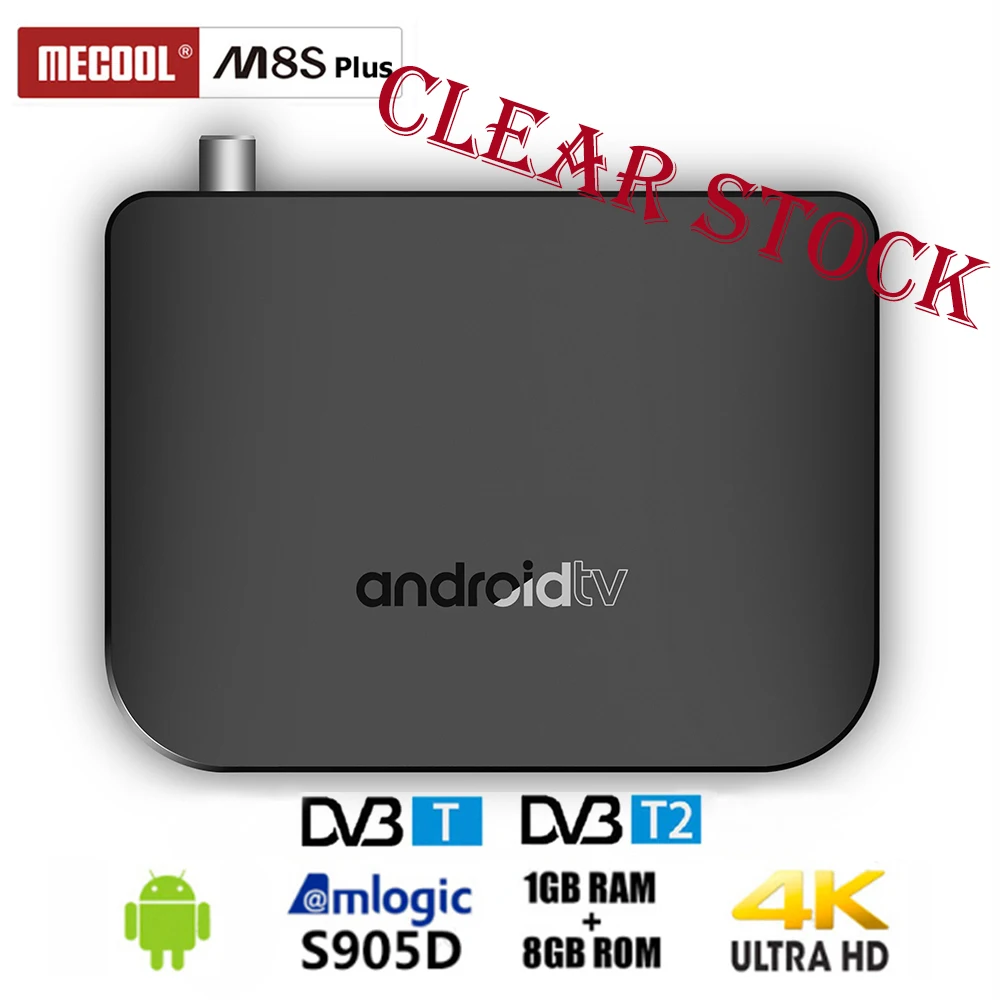 

Clear Stock! MECOOL M8S Plus DVB - T2 / T TV Box Android 7.1 Amlogic S905D 1GB RAM 8GB ROM WiFi Set Top Box 4K Media Player