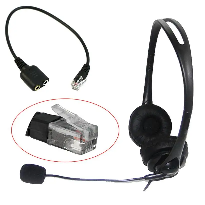 

new3.5mm Female to RJ9 Jack Adapter Convertor PC Headset Telephone Using Cable prolunga usb usb extension cable mini usb cable