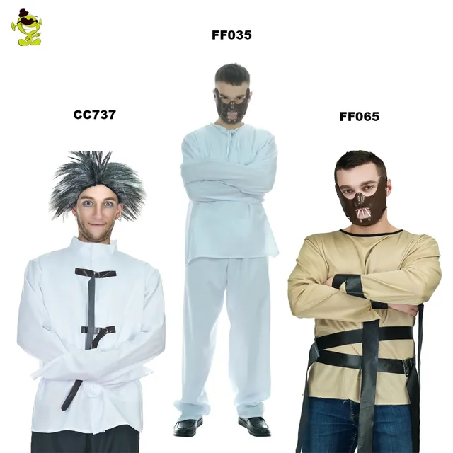 QLQ New Arrival Halloween Party Cosplay Mental Patient Costumes Fancy