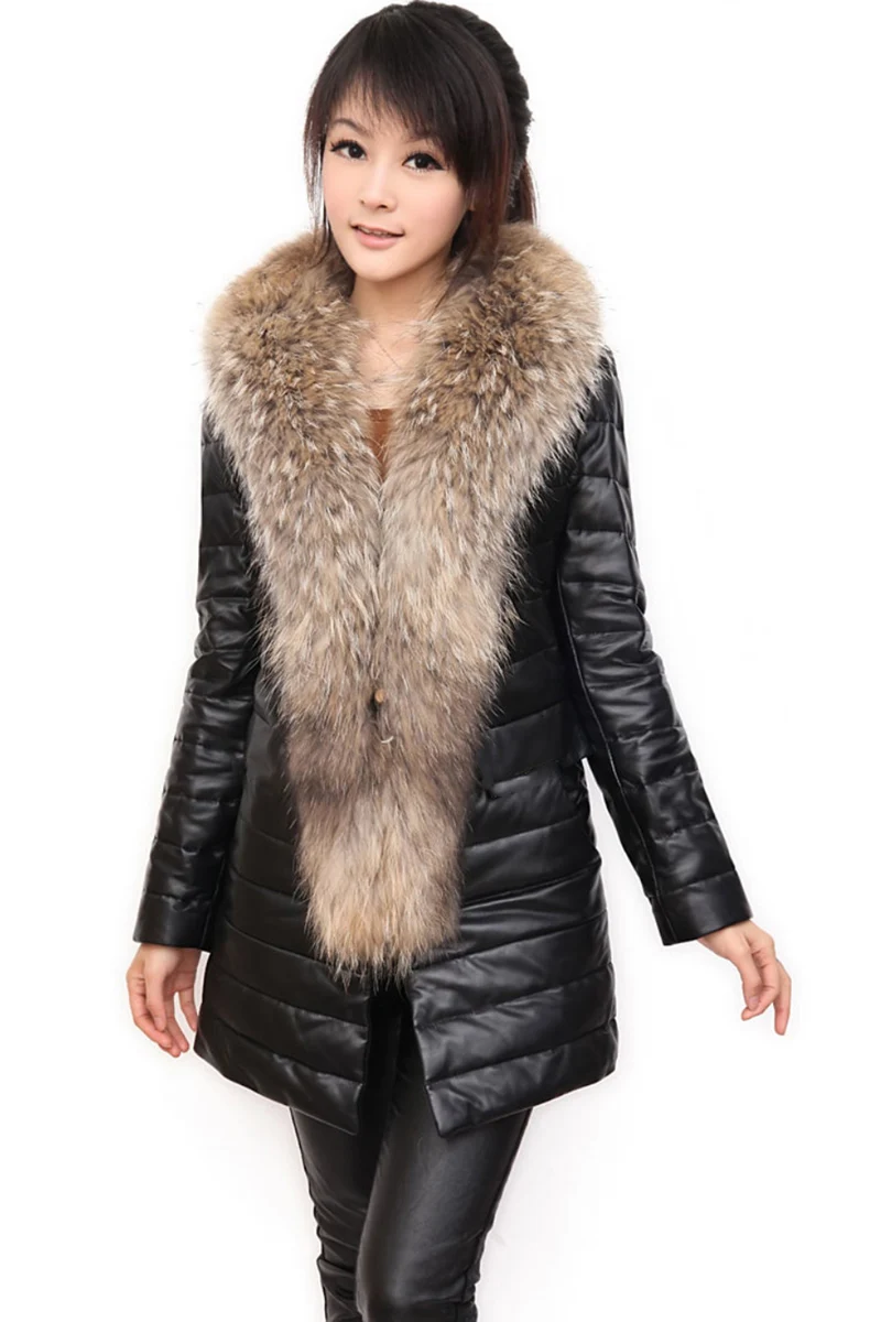 D'hiver Féminin Pu Col De Nouvelles Épaississent 2018 En Black Veste taille Cuir 4xl Imitation Corée Fourrure Manteau Femmes Haut Plus PpaPq