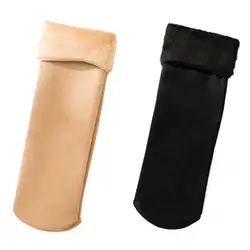 Для женщин Для мужчин зимние теплые из искусственного меха тапочки длинные экипажа носки унисекс нейлон подкладка плюш утолщенной досуг