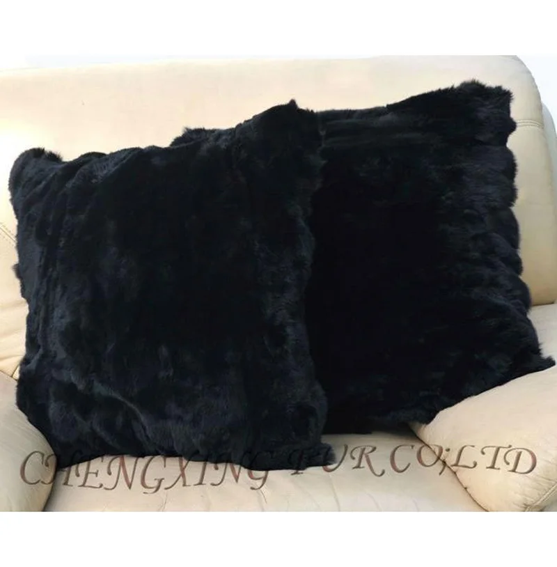 CX-D-25B 50x50cm Soft Rabbit Fur Wholesale Decorative Cushion Cover Throw Pillows For Sofa Car Chair Hotel Home Decora | Дом и сад