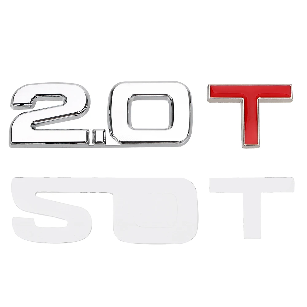 YOSOLO 1,8 T 2,0 T 3D значок Металлическая Эмблема Наклейки на авто Универсальная цилиндрическая Рабочая громкость логотип лобовое стекло автомобиля стикер