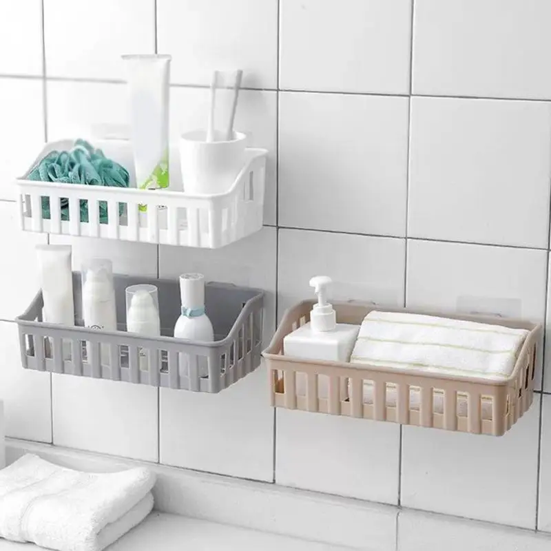 Plastic Double Suction Cups Bathroom Kitchen Corner ...