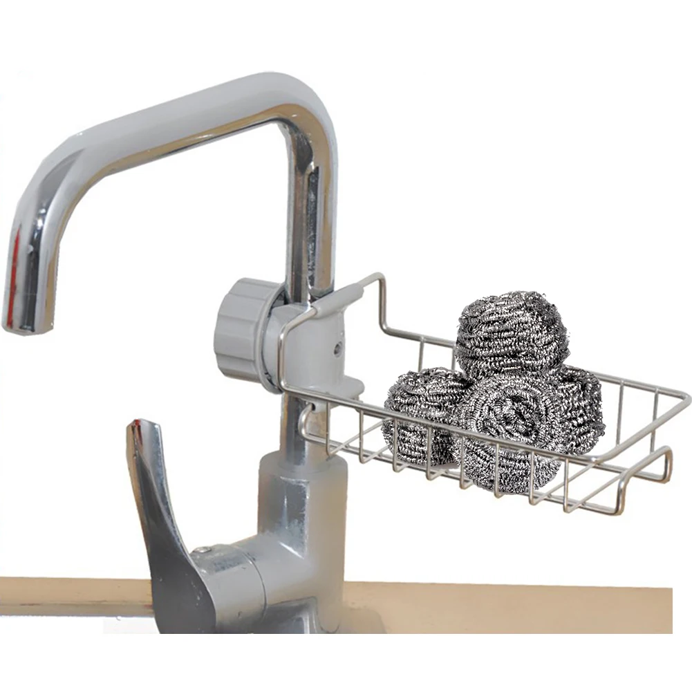 

Wholesale 18*12*8cm Faucet Rack Stainless Steel Water Filtering Sundries Storage Shelf Kitchen and House Supplies