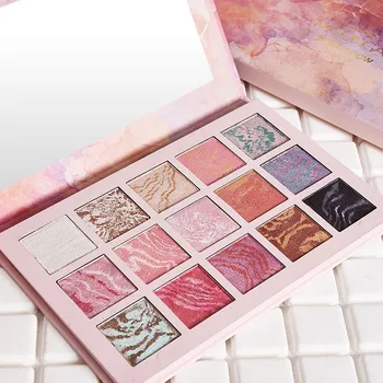 

Eyeshadow Palette 15 Colors Pork Belly Marble Waterproof Makeup Cosmetic for Women KG66