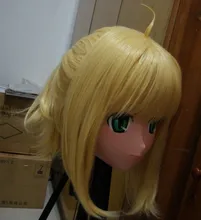 Full Head Girl Face Anime Mask Cosplay Kigurum Zentai Suit Crossdresser Silicone Masks Skin Halloween Fetish Style