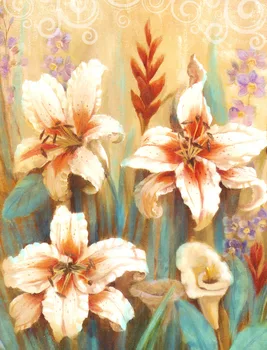 

Wild Flowers 5D DIY Diamond Paintings Cross Stitch Crystals Mosaic Art Pictures By Numbers Rhinestones Wall Stickers