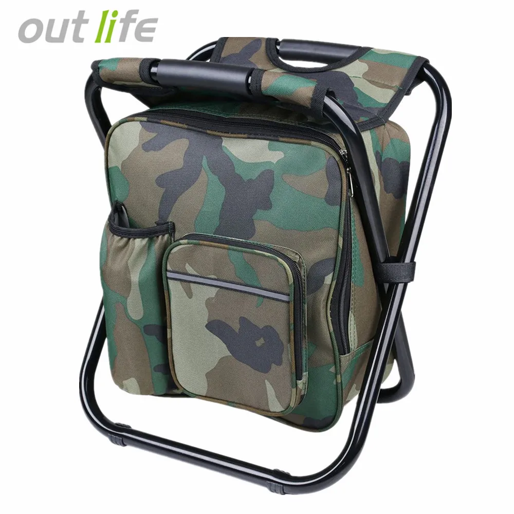 Portable Folding Fishing Chair Compact With Backpack Cooler Bag Portable Folding Fishing Chair Compact With Backpack Cooler Bag Stool Beach For Camping Hiking Picnics In Chairs From Sports