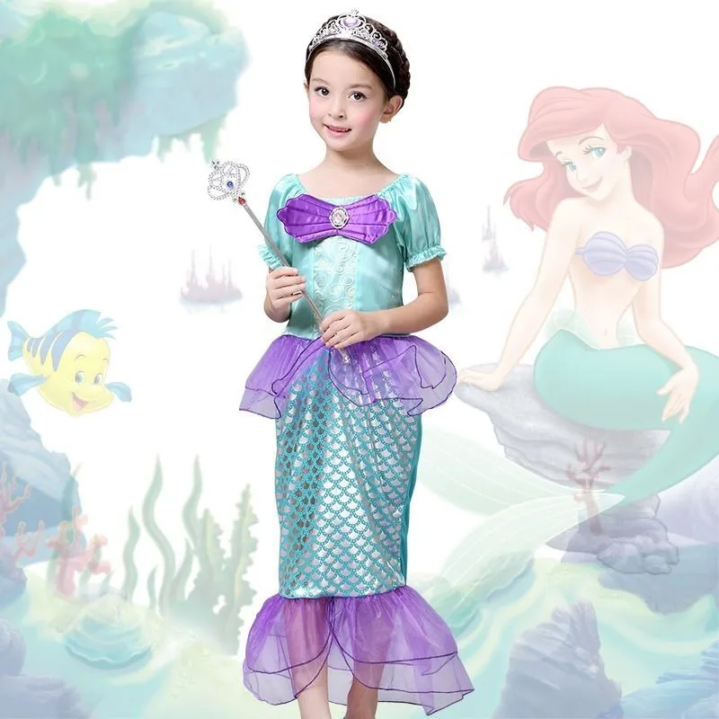 the little mermaid kids girls dress princess cosplay halloween costume hotchina mainland - Mermaid Halloween Costume For Kids the little mermaid kids girls dress princess cosplay halloween costume hotchina mainland - Mermaid Halloween Costume For Kids