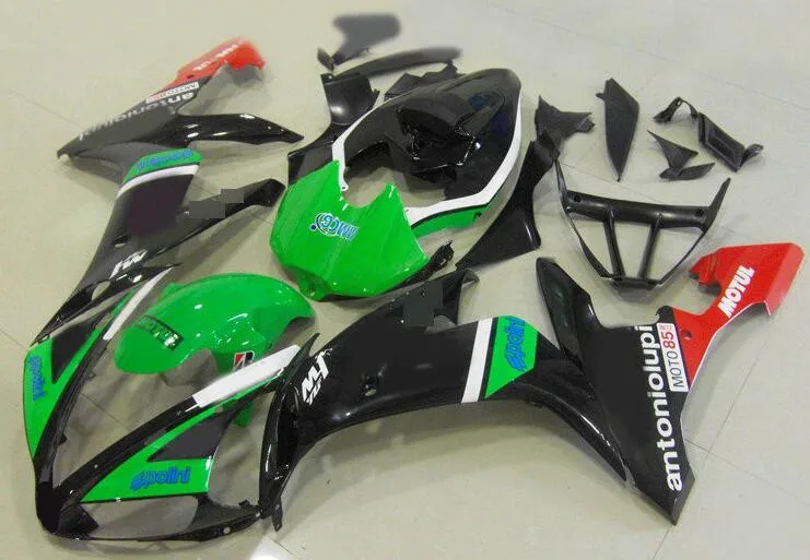 

New Injection mold Fairing kit fit for YAMAHA YZFR1 04 05 06 YZF R1 2004 2005 2006 YZF1000 ABS Fairings set custom red green