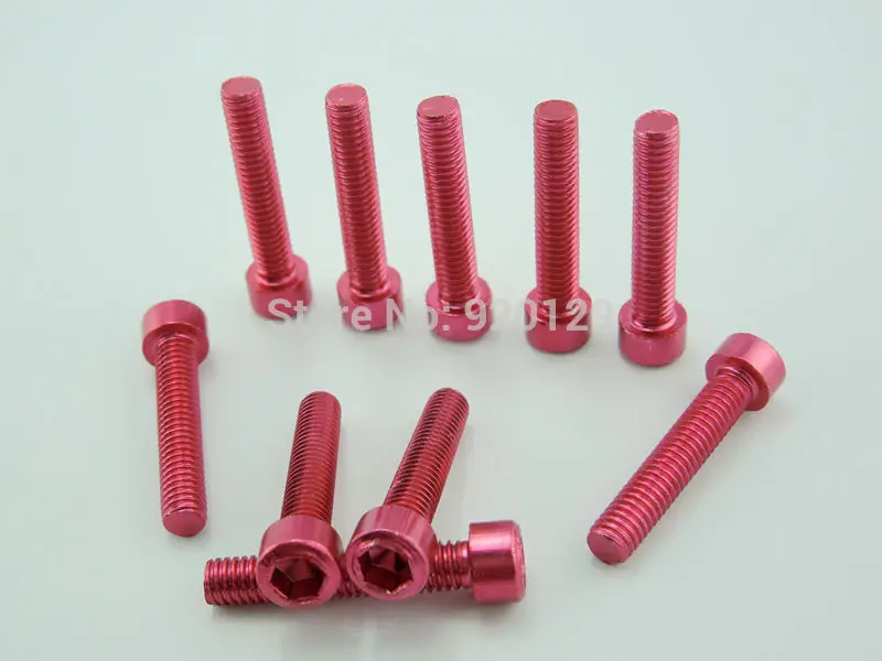 

red motorcycle decoration screw motorcycle screw M6mm x 36mm