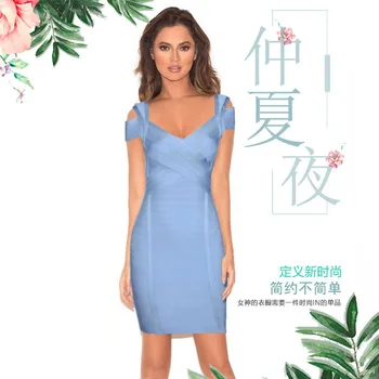 

2019 Fashion New Style Bandage Mini Sleeveless Dress Sexy Women Night Club Evening Backless Body con Strapless Dresses Wholesale