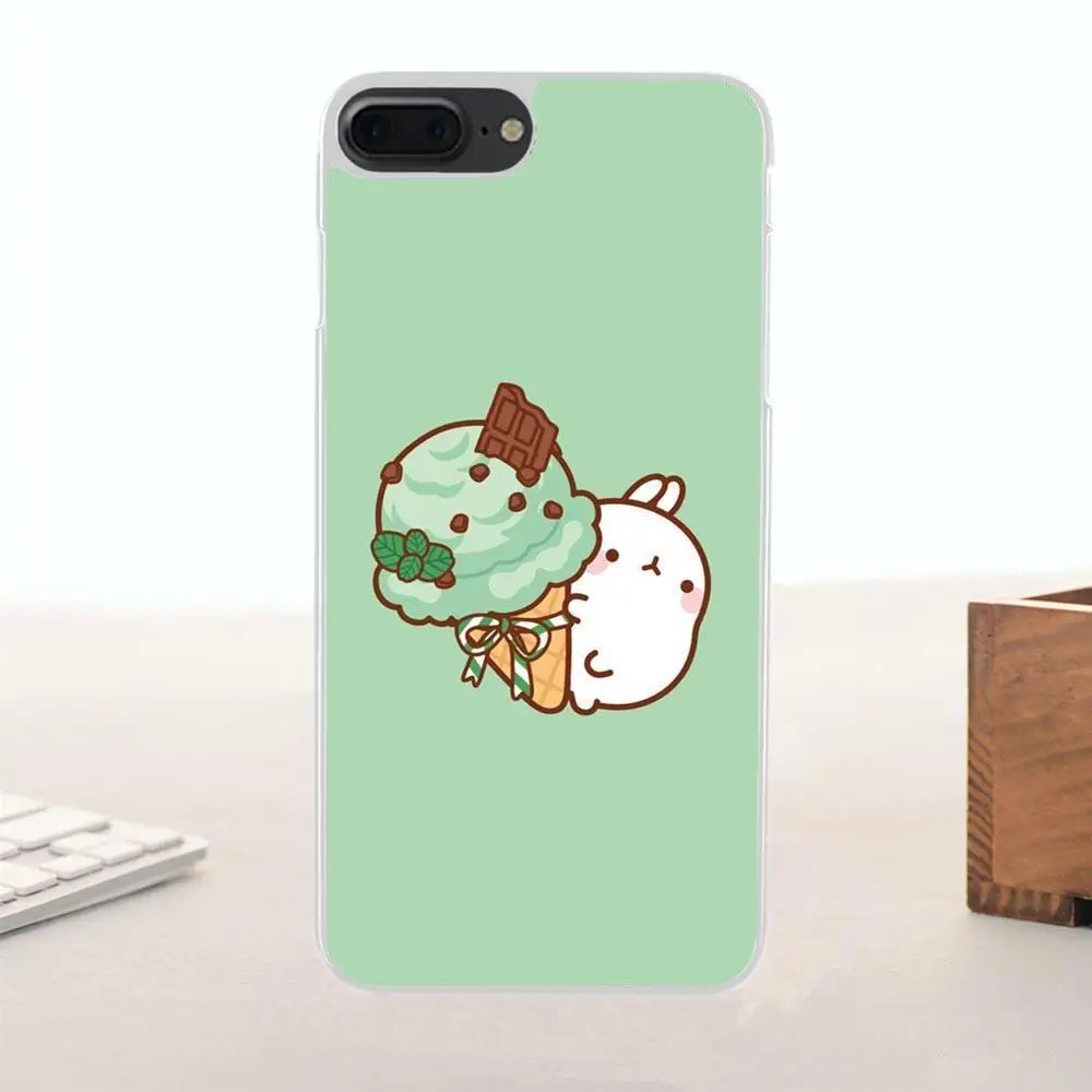 Мягкий Стильный чехол Bixedx из ТПУ милый Molang Kawaii для Huawei G7 G8 Honor 5A 5C 5X 6 6X 7 8 V8 Mate 9 P7 P8 P9