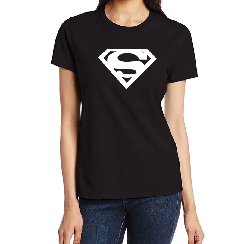 

Ladies DC Comics Marvel Superman Women's T Shirt Short Sleeve Cotton Summer T-Shirt Women Casual Loose Tees Tops