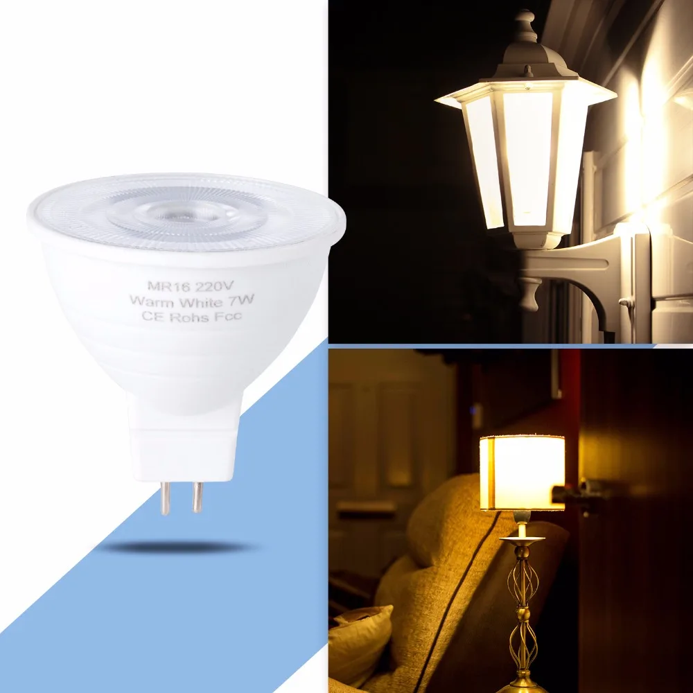 LED 스포트 라이트 GU10 5W 7W LED 옥수수 전구 LED 램프 MR16 LED 스포트 라이트 램프 GU5.3 220V 2835 gu 10, 집 야외 조명 천장