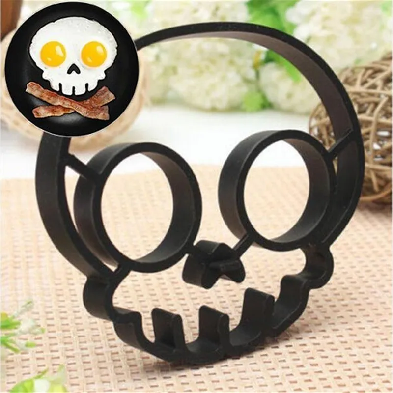 New Breakfast Creative Silicone Skull Egg Mold Fried Egg Ring Mold Pancake Mold Kids Diy Cooking