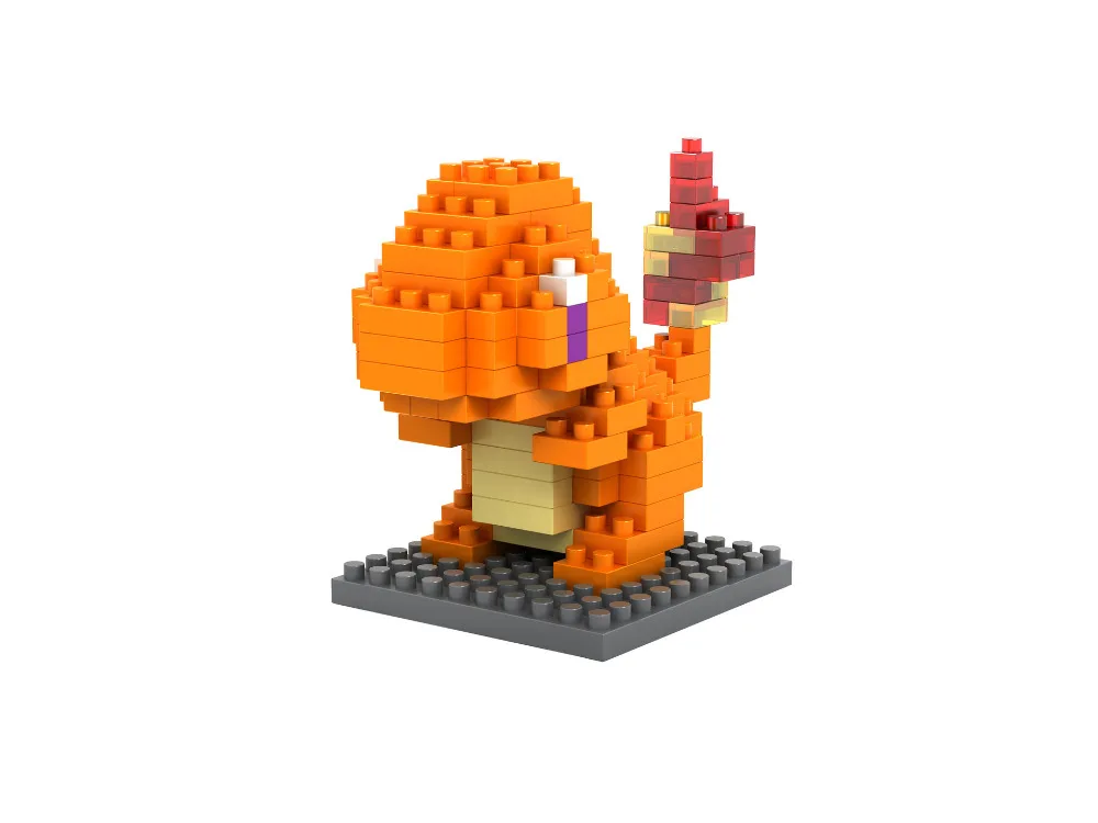 Goede LOZ NanoBlocks Cartoon Leuke Diamond Bouwstenen intellectuele power Charmander actiefiguren Onderwijs Kinderen Speelgoed Gift