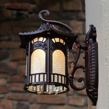 Уличный настенный светильник из алмазного стекла, настенный светильник в европейском стиле для прихожей, настенный светильник для ванной комнаты