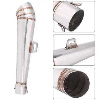

Exhaust Muffler Pipe Stainless Steel Motorcycle Universal Exhaust Tail Pipe Muffler Tailpipe Tip 2018 Exhaust Muffler Pipe