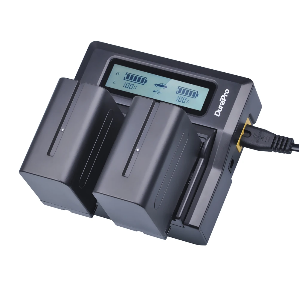 Duplo e Rápido Carregador para Sony Durapro Carregador Drive F970 Bateria Recarregável Lcd F960 - Image 6