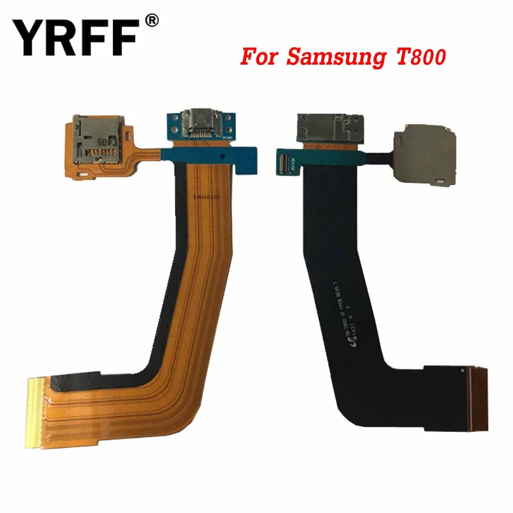 

YRFF Repair Parts Port With SD Card Reader Flex Cable For Samsung Galaxy Tab S 10.5 T800 Dock Connector Charging USB Port