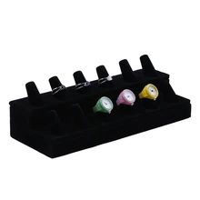 2 шт черный бархат 12 подставка для демонстрации колец Держатель 10x3," ШИК