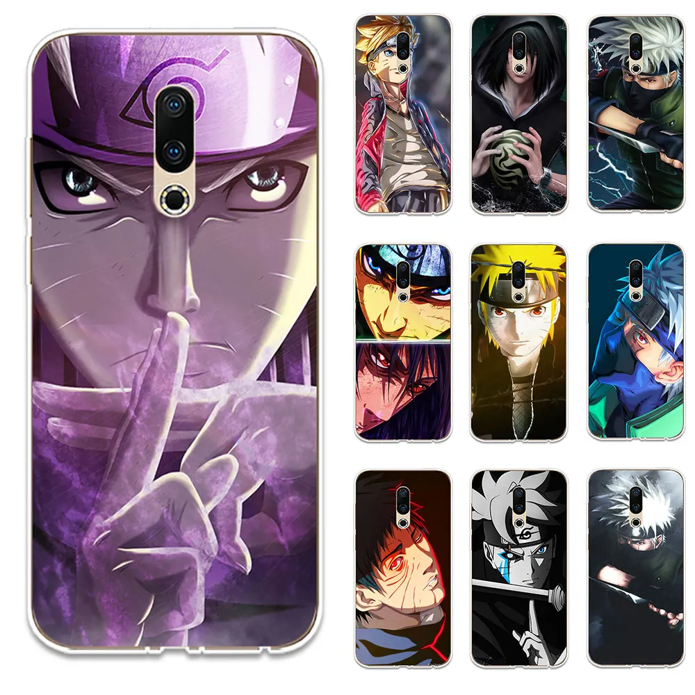 Uzumaki Naruto силиконовый чехол для телефона Couqe Fundas Meizu 15 16 Lite Plus 16X Note 8 Pro 6 7 X8 U10 U20