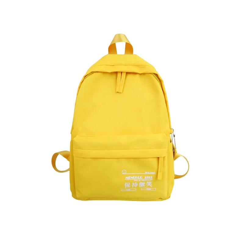 yellow school bag